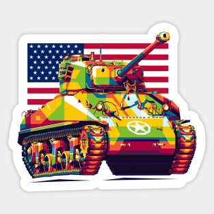 M4 Sherman 76mm Gun Sticker